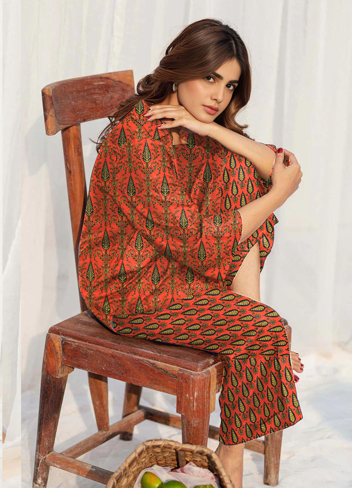 2pc Lawn Digital Print Suit - 019