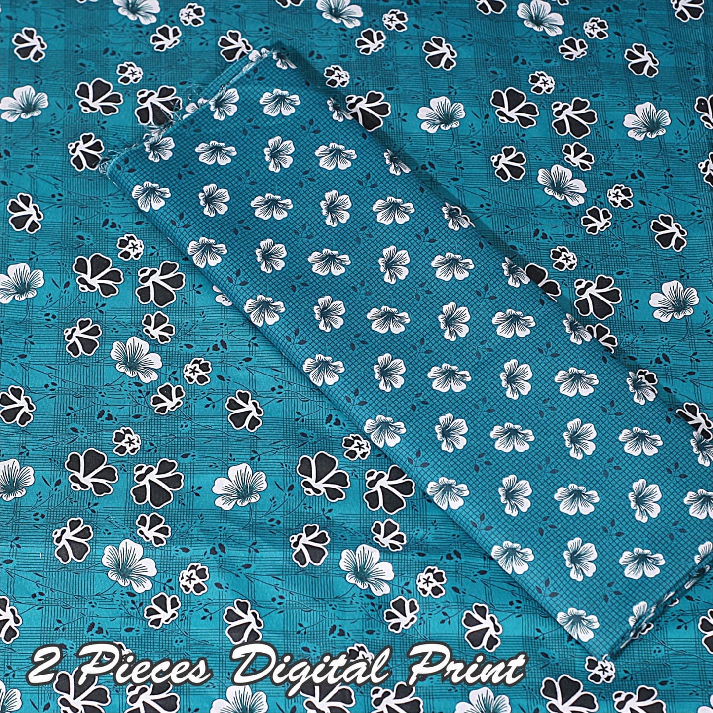 2pc Lawn Digital Print Suit - 08