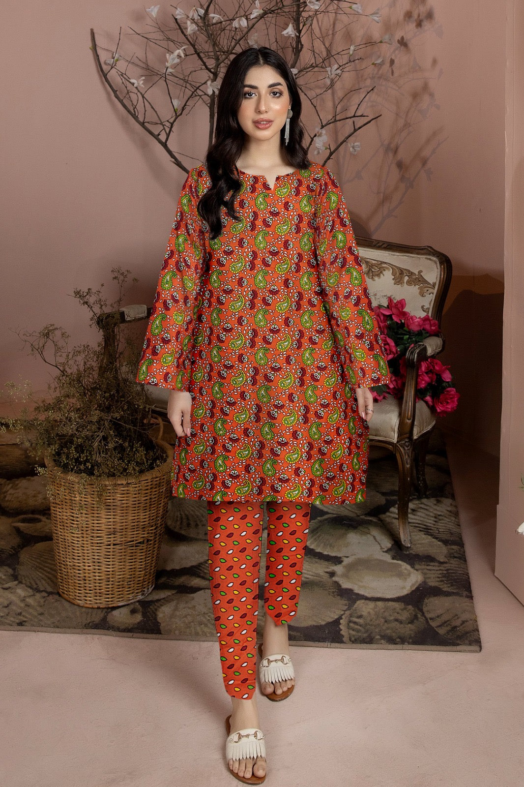 2pc Lawn Digital Print Suit - 05